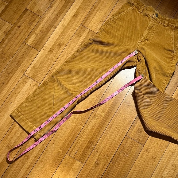 Everlane Corduroy Straight Leg Crop Pant Golden Brown Size 0 - Picture 10 of 15